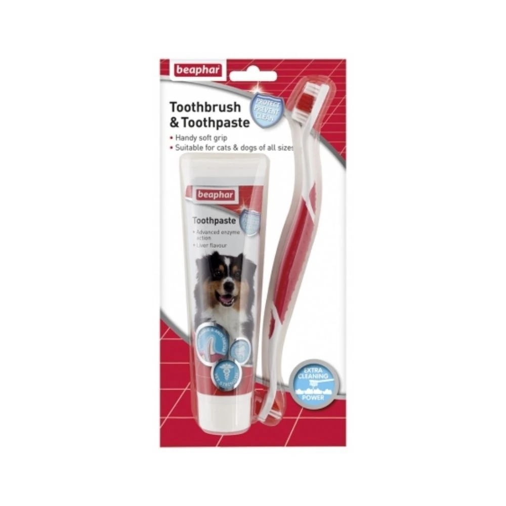 Beaphar Toothbrush & Toothpaste